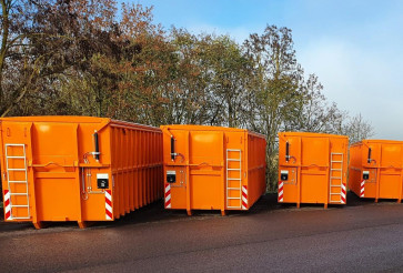 Container rulant pentru noul centru de reciclare din Magdeburg